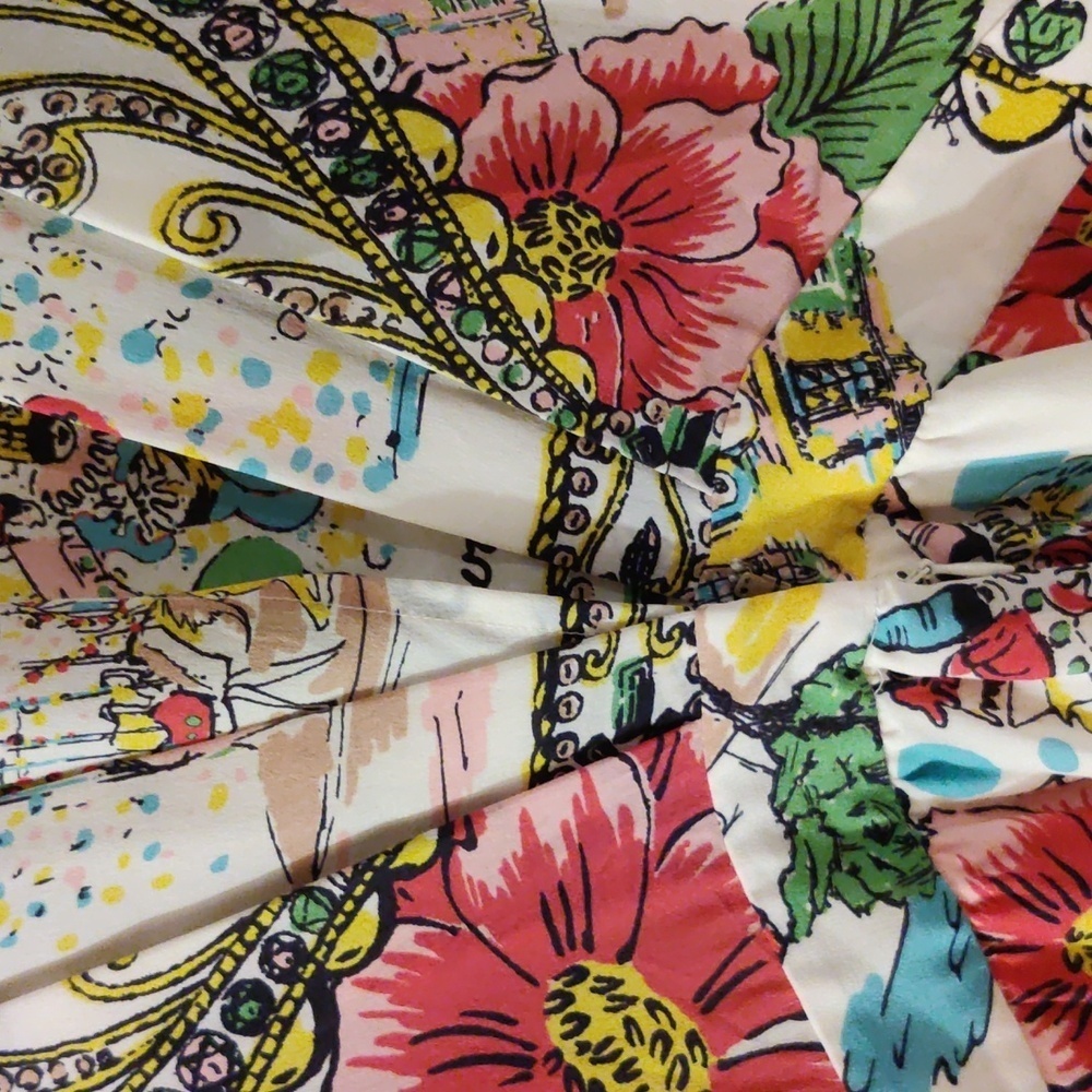 Anthropologie Collette Dinnigan Stunning Women's 100% Silk Dress Size 4 - Picture 11 of 14